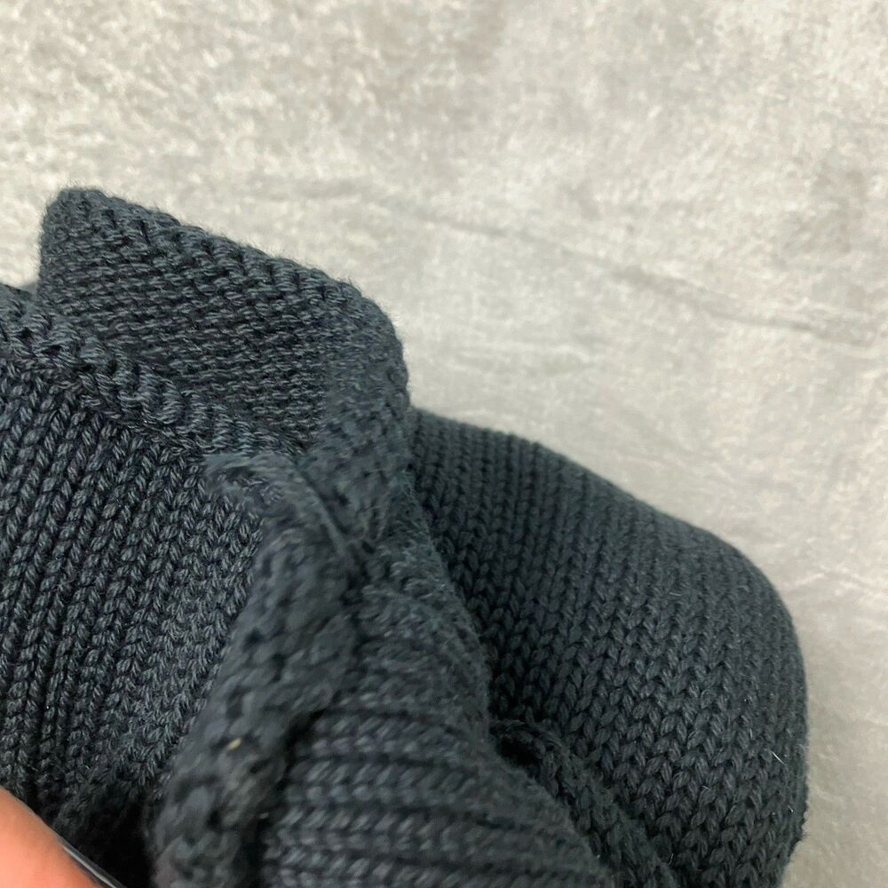 J Crew 1988 Rollneck Black Sweater Cotton 90s Style Preppy Casual BW186 Women L - Picture 12 of 16